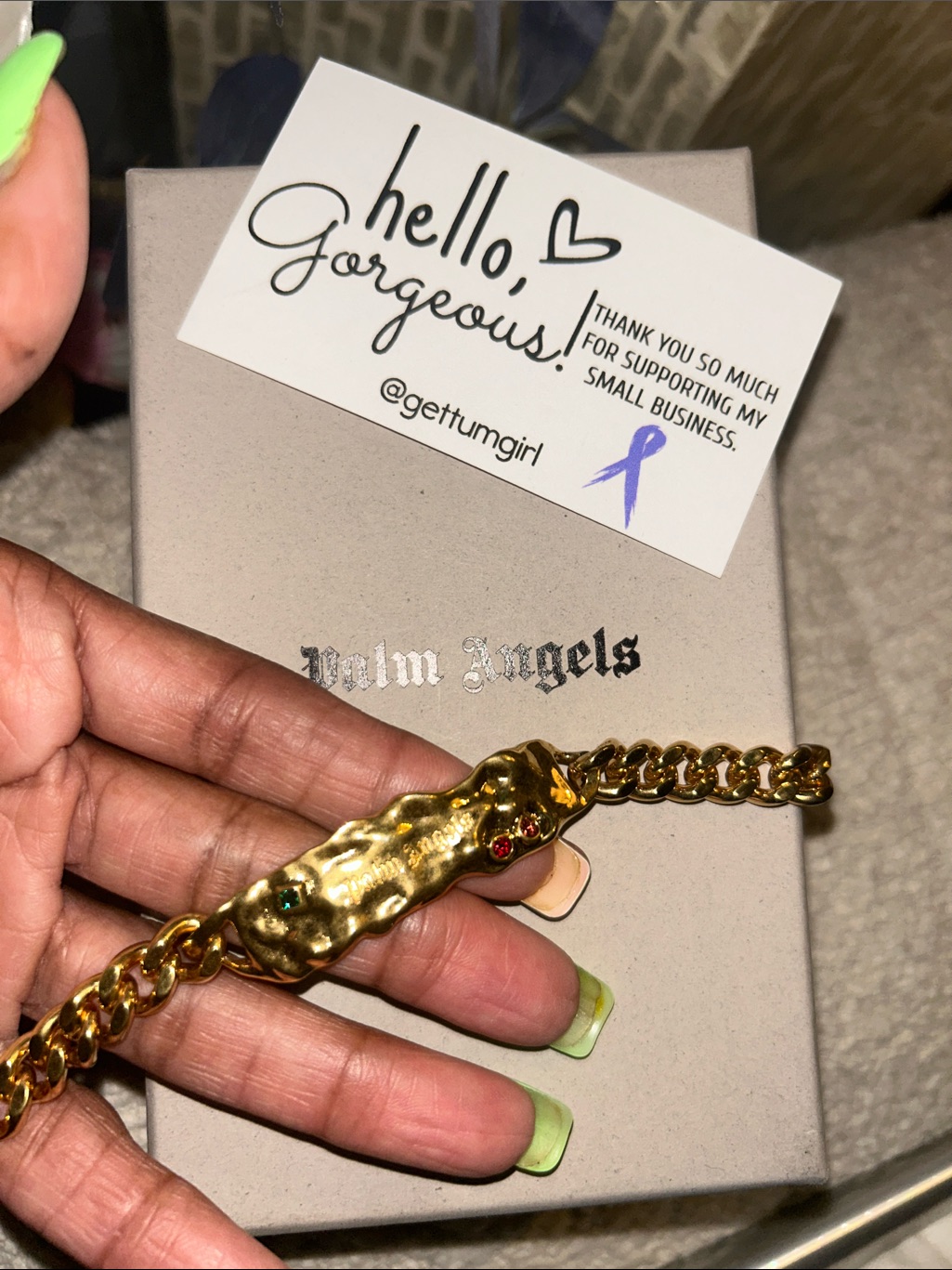 Palm Angels With Stones Bracelet